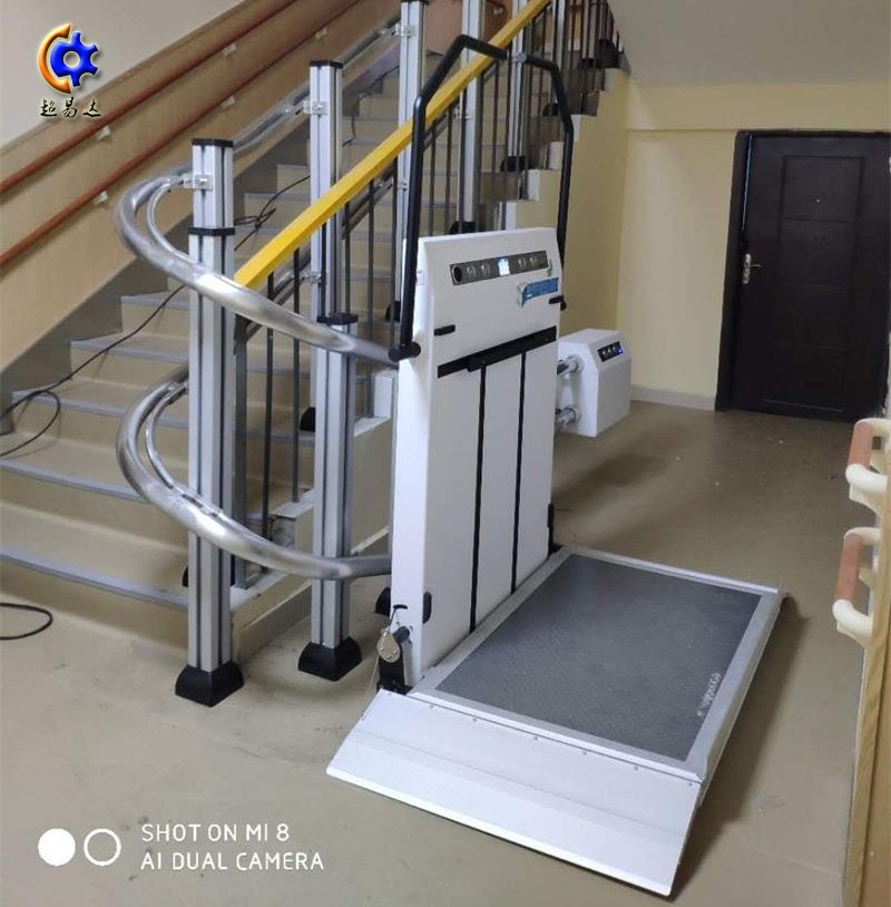 三維彎斜掛式無(wú)障礙升降平臺(tái)